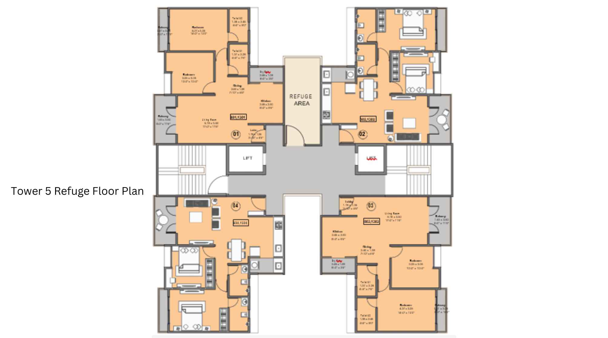 Kohinoor-Viva-Pixel-Tower-5-Refuge-Floor-Plan